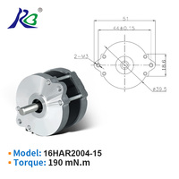 Moteur pas à pas hybride biphasé personnalisé série NEMA16 17 23 34, couple élevé, silencieux, 1.8 °   17,25 V pour l'automatisation de l'éclairage de scène