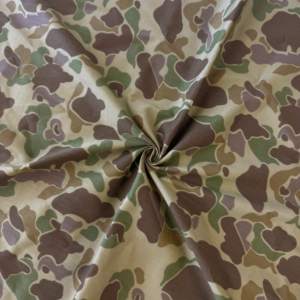 Nyco Ripstop Nylon ngụy trang vải xương cá slub Dot sườn Camo in chiến thuật đồng phục cho vịt rừng chiến thuật PU Camo - Product Image 2
