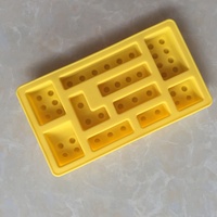 UNIMOULD Moule en silicone pour chocolat et glaçons, forme de blocs, bande longue, pour perles de cire, qualité alimentaire, sans BPA, compatible lave-vaisselle et four