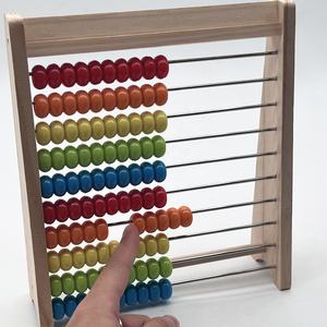 مجموعة حاسبة خشبية متعددة الوظائف بـ 10 صفوف لتعليم الرياضيات للأطفال - Product Image 6