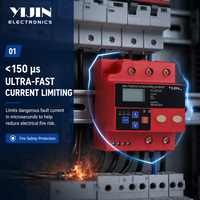 YIJIN YJ-AFD3/63 AC 230V 2P 4P 63A Disjoncteur différentiel (RCBO) de protection électrique contre les surintensités, les surtensions, les sous-tensions, les fuites et les arcs électriques
