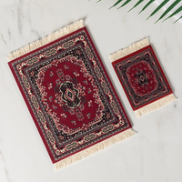 Sous-verre de style tapis persan personnalisé, disponible en super grand, petit et mini, pour tasses et thé