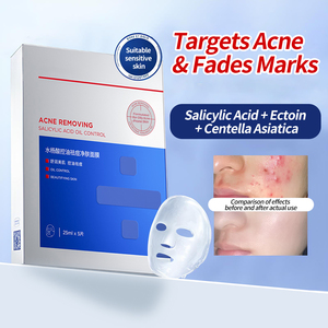 Masque Visage Anti-Acné à l'Acide Salicylique et Centella Asiatica de Madagascar, Réparateur Zéro Pores, Contrôle du Sébum, Minimiseur de Pores BHA - Product Image 1