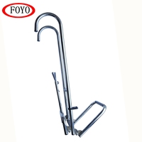 Escalera Retráctil Plegable de Acero Inoxidable de Grado Marino FOYO para Acceso a Barcos, Yates y Embarcaciones de Pesca