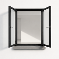 Ventana Abatible Horizontal de Acero Insonorizada para Exteriores, Diseño Moderno, para Sala de Estar, con Certificación Energy Star