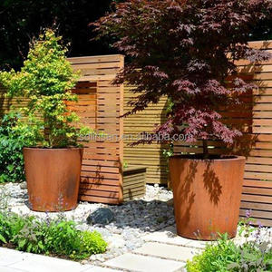 Jardinière décorative en acier Corten pour jardin extérieur découpé au laser - Product Image 2