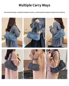 กระเป๋าสะพายไหล่คาวบอยความจุขนาดใหญ่ ดีไซน์ทันสมัย น้ำหนักเบา เหมาะสำหรับการเดินทางในชีวิตประจำวัน กระเป๋าถือผู้หญิงระดับไฮเอนด์ - Product Image 5