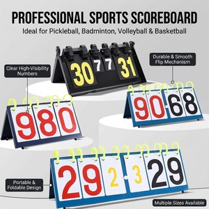 Tabellone Segnapunti Sportivo Multifunzionale Portatile Pieghevole per Pickleball, Badminton, Pallavolo, <span class=keywords><strong>Basket</strong></span> - Product Image 1