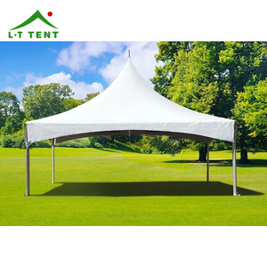 Tente de réception extérieure de grande taille en aluminium blanc avec cadre en alliage d'aluminium imperméable pour mariage et événements, 20'x20', tente à pic haut - Product Image 6