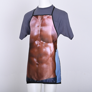 Kefei <span class=keywords><strong>3D</strong></span> Phim Hoạt Hình Nhà Bếp Tạp Dề Cho Phụ Nữ Vui Kỹ Thuật Số In Không Tay Bib Cho BBQ Thịt Nướng Nấu Ăn Và Đảng - Product Image 4