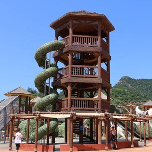 Mới Tự Nhiên Kết Hợp Trượt Đồ Chơi Cho Trẻ Em Sân Chơi Ngoài Trời Thiết Bị Nhựa Nhà Cung Cấp Cho Vườn Khu Dân Cư Những dịp Công Cộng - Product Image 3