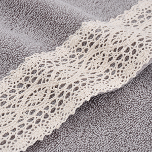 <span class=keywords><strong>Asciugamani</strong></span> da Bagno di Lusso Morbidi e Peluche <span class=keywords><strong>con</strong></span> Bordo in <span class=keywords><strong>Pizzo</strong></span>, Ideali per Hotel, <span class=keywords><strong>Asciugamani</strong></span> da Bagno Morbidi e Peluche all'Ingrosso, 100% Cotone Personalizzabili - Product Image 3