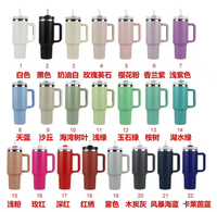 Novedad 2024 Stanyes Termo de Acero Inoxidable de Doble Pared para Camping de 40 Oz Vasos de 40 Oz con Asa para Agua y Deportes