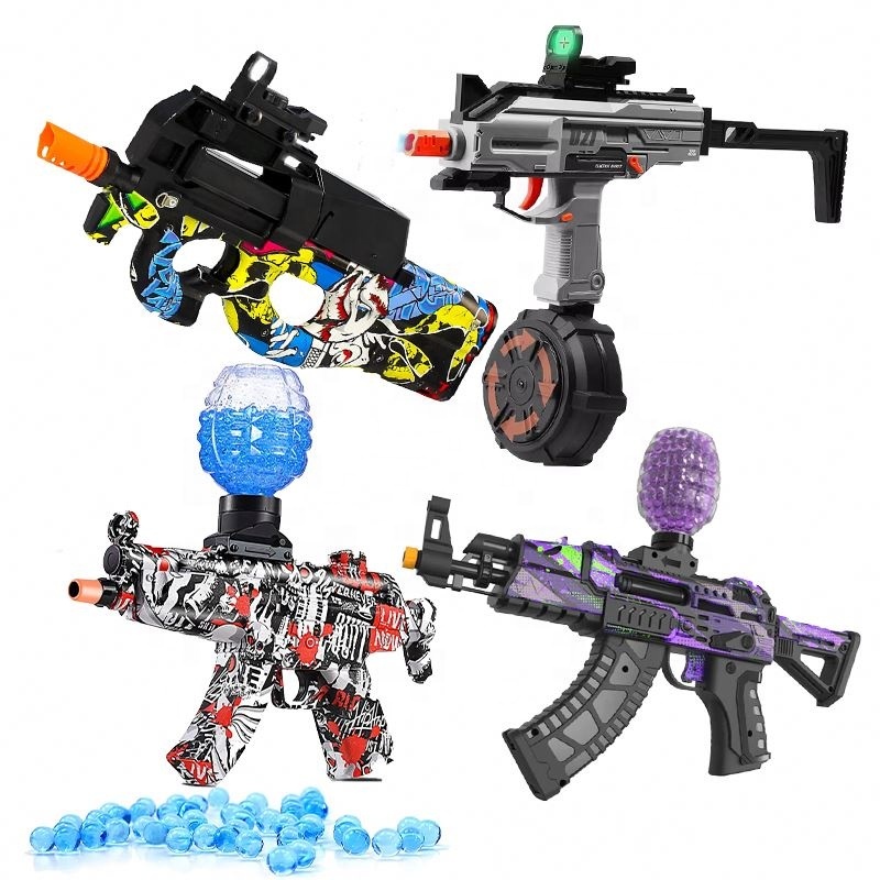 Water Splatrball Real Look this Gun Toy Rubber Soft Bullet Real Softair Gelblaster Toy Gun For Boys