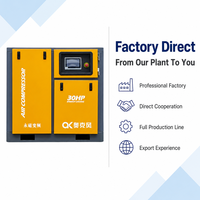 Compresseur d'air à vis à aimant permanent à fréquence variable AOKEF 30HP 22KW, compresseur à vis rotatif PM VFD avec écran tactile PLC