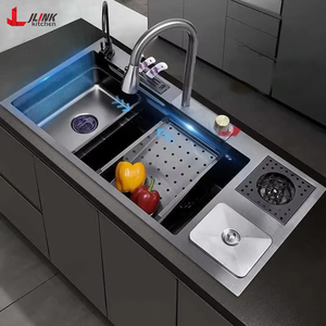 Fregadero de Cocina Moderno de Acero Inoxidable 304 Hecho a Mano con Escurridor de Encimera de un Solo Tazón, Diseño de Ballena, Artículos Populares en <span class=keywords><strong>TikTok</strong></span> 2026 - Product Image 1