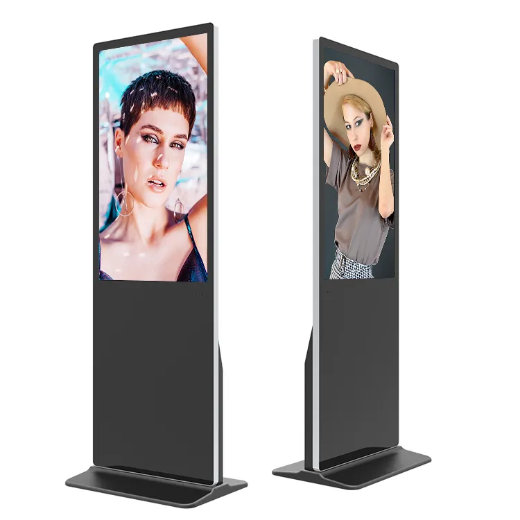 55 inch floor screen wifi touch screen network floor stand advertising display 65 inch digital signage