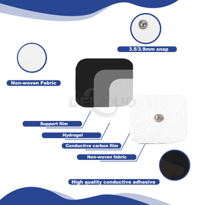 Tampon de massage auto-adhésif personnalisé Stimuler électrodes bouton 5x5 cm électrodes <span class=keywords><strong>Compex</strong></span> Ems électrode forte collante pour les muscles - Product Image 6