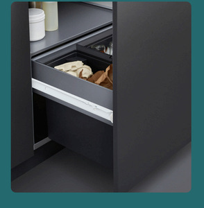 Riel de Deslizamiento Lateral de Dos Secciones Moderno para Muebles de Cocina, Dormitorio y Gimnasio, Construcción de Acero, Color Blanco - Product Image 3