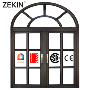 Zekin หน้าต่างกระจกสามบานแบบทันสมัยหน้าต่างบานเลื่อนอลูมิเนียมทนต่อแรงกระแทกเพื่อความปลอดภัยสูงสำหรับการปรับปรุงโรงเรียน - Product Image 2