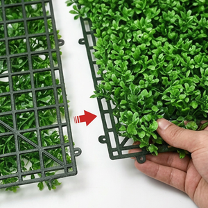 Artificial Fern Grass Foliage Panel Dense Green Vertical Garden <b>Wall</b> Mat UV Resistant Indoor Outdoor Decorative Backdrop - Product Image 5