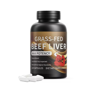 60 Cápsulas de Órganos de Hígado de Res Alimentada con Pasto, Mejoran la Inmunidad, Mezcla de Órganos de Res de Grado Alimenticio para Adultos - Product Image 3