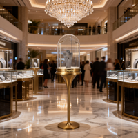 Vitrine de bijouterie en Chine, comptoir d'exposition avec vitrine à bijoux fabriquée en Chine, prix direct usine