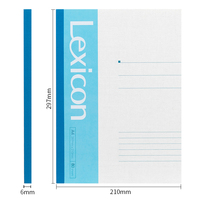 Deli 7659 4 couleurs bureau couverture souple cahier A4 80 feuilles étudiants cahier d'exercices portable pour cadeaux 60 pièces par ensemble de Carton