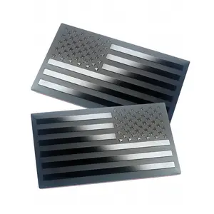 Hot Deals Custom Amerikaanse Vlag 3d Metalen Auto Logo Chrome Emblemen Emblemen Voor Auto 'S