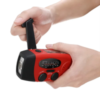 Radio meteorológica solar de emergencia con manivela, portátil, AM/FM/NOAA, linterna, radio por Internet, batería externa de más de 5000 mAh, lente digital