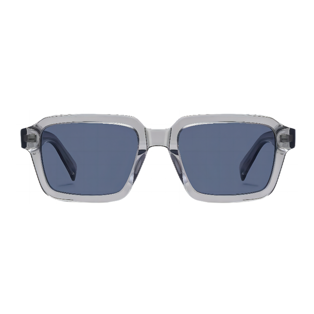 2024 Vintage Design Unisex Biodegradable Square Thick Bevel BIO ECO TAC Lenses Polarized UV400 Sunglasses
