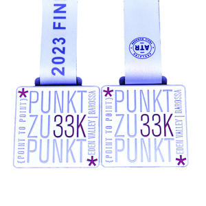 Medaglia Commemorativa in Metallo della Gara su Sentiero da 33KM dal Valle di Eden alla Barossa, Australia Meridionale, Caratteristiche Culturali dei Tedeschi Immigrati Locali - Product Image 1