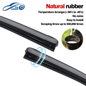 Venta Directa de Fábrica de Autopartes Económicas en China, Escobilla Limpiaparabrisas Universal con Gancho en U, Caucho Natural Flexible, MOQ - Product Image 4