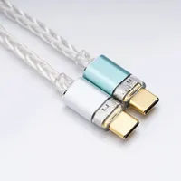 NICEHCK NK1 MAX – câble adaptateur de décodage haute fidélité, plaqué argent, type-c vers prise jack 3.5mm, convertisseur de puce DAC