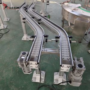 Hete verkoop Flexibele Kettingtransportband voor de Papierproductie-industrie met Rolgeleiders aan de zijkant om te voorkomen dat goederen eruitvallen - Product Image 2