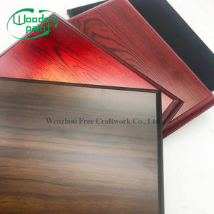 Wholesale Customized Red <strong>MDF</strong> Wooden Plaque Plate for Medal Award <strong>Certificate</strong> Display Painted Finish Black Walnut Keepsake - Product Image 4