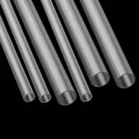 Printemps Signe led laiteux blanc opale givré acrylique lumière tuyau sablage tube peinture pmma transparent bulle tube pour l'éclairage