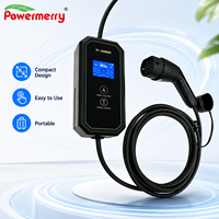 Pengisi Daya EV Portabel Tipe 2 3.5kW Baru 16A 230V AC CE TUV RoHS IP67 Perlindungan Kebocoran 5m Steker Kustom EU Rumah