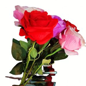 <b>Large</b> LED Glow Rose Bouquet with Ribbon Valentine's Day Gift, Home Decor, Wedding <b>Ornament</b>, Party Toy - Product Image 4