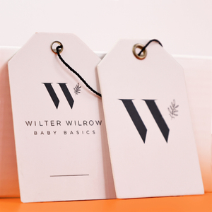 Luxury Eco-Friendly Custom Logo Rose Embossed Textured <strong>Paper</strong> Hang <strong>Tags</strong> Personalized Clothing Labels for Bags &amp; Shoes - Product Image 2