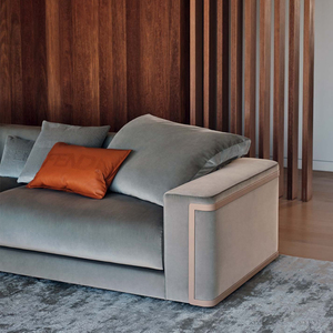 Home Bleu Design Moderne Canapé De Luxe Italien Canapés En Daim Velours Côtelé Deux Places Love Seat Canapé Tufté Velours Love Seat - Product Image 3