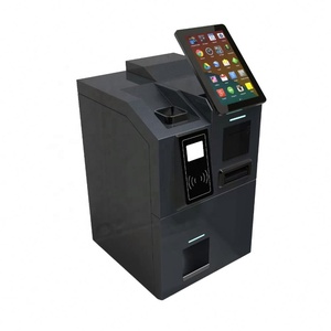 Custom Front Panel&Touch Screen Smart Coin Acceptor Bill Acceptor Cash Recycler Pos Machine <b>Table</b> Cash Payment Kiosk - Product Image 1
