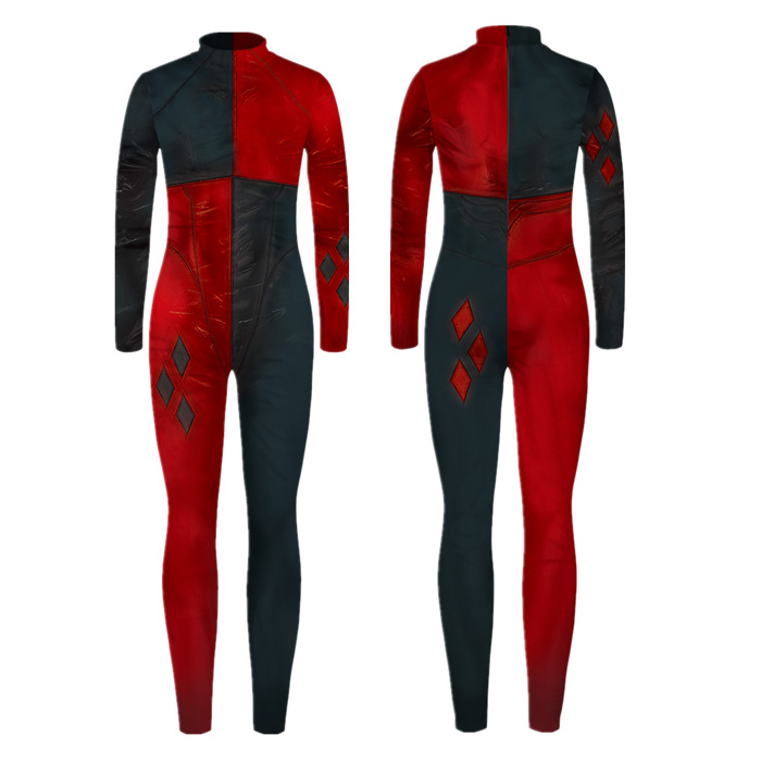 Clown rhombus bodysuit with no head