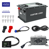 Baterai Lithium Golf Cart 36v 105Ah 48v 105ah 72v untuk Baterai Club Car Dengan Bluetooth Baterai Lithium Golf Cart 72v Pintar