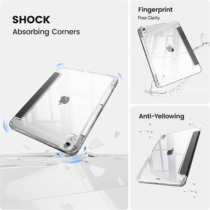 Étui pour iPad A16 11e génération 11 pouces 2025 et iPad 10e génération 10,9 pouces <span class=keywords><strong>2022</strong></span>, coque rigide en acrylique avec support pour stylet, dos transparent - Product Image 4