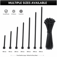 Attaches en nylon professionnelles de 12 pouces, 3,6*300 mm de large, certifiées UL, ignifuges, PA66, pour le regroupement de câbles, spécifications d'exportation, vente en gros en vrac