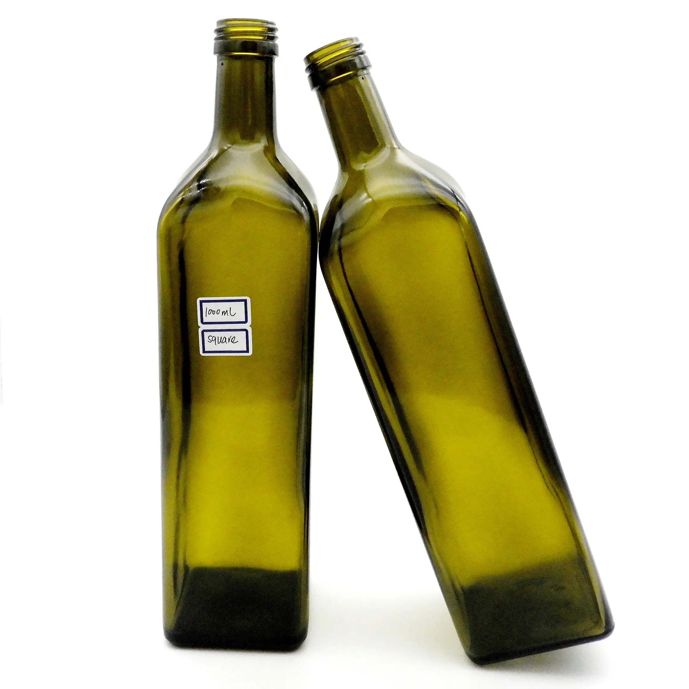 Botol minyak zaitun kaca 1000ml produsen 1 Liter Marasca minyak zaitun grosir botol