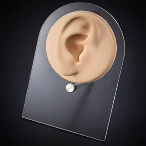 피어싱 시뮬레이션 소프트 실리콘 인간의 귀 입 눈 혀 배꼽 모델 보석 디스플레이 교육 도구