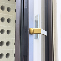 Ventana Abatible Personalizada con Certificación NFRC, Marco de Aluminio con Rotura de Puente Térmico, Aislamiento Acústico, Vidrio Templado de Doble Panel, Ahorro Energético