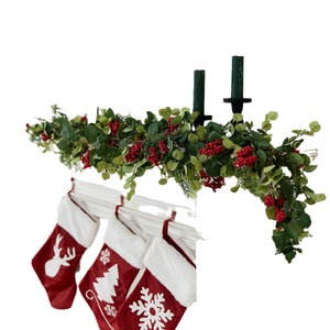 Guirnaldas Navideñas de Ratán con Bayas Rojas de 200 cm, Decoración para el Hogar - Product Image 5